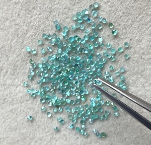 Piedra de turmalina Paraiba verde natural de 3.50 quilates, corte redondo, para la elaboración de joyería fina. - Product Image 2