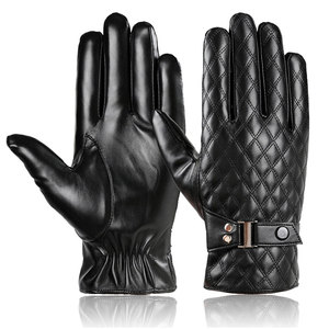 Full Finger Thermal Winter Leather <b>Touchscreen</b> <b>Gloves</b>-Breathable & Eco-Friendly for Daily Outdoor Casual Use - Product Image 6