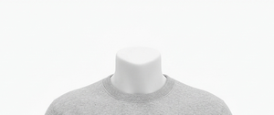 เสื้อสเวตเชิ้ตคอกลมสีเทาสำหรับผู้ชาย ทรงปกติ ผ้าถัก 100% คอตตอน สวมใส่สบายๆ สำหรับฤดูใบไม้ร่วง สีพื้น แขนยาว - Product Image 3
