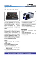 KITEK KCL-14 AC Pozisyon Kontrol Eğitim Seti 2 Fazlı 12V/Faz 50Hz 10W Servomotor Güç Amplifikatörü P Tabanlı Ekipman Eğitimi