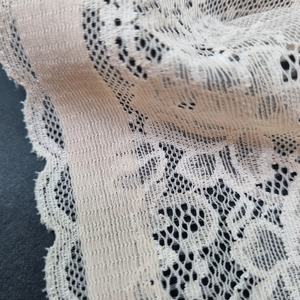 Bande de dentelle extensible florale 23 cm en Spandex et Nylon, tissu de soutien en maille warp pour bande de soutien-gorge, lingerie, robes et vêtements de mariée - Product Image 4