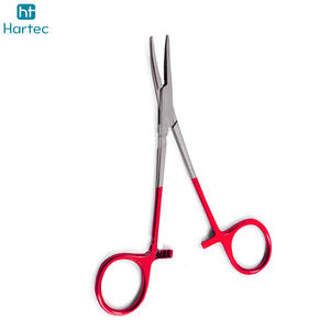 Pinces hémostatiques chirurgicales manuelles en acier inoxydable, type Mosquito, 14 cm, courbées, instruments chirurgicaux - Product Image 6
