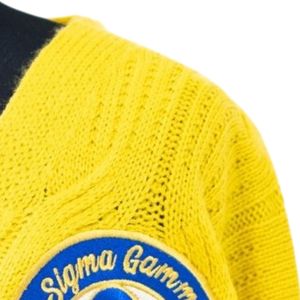 Pull en tricot pour femme Sigma Gamma Rho, col rond, manches longues, décontracté, chaud, personnalisable avec broderie - Product Image 4