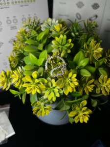 Collar con Colgante de Círculo de Pájaro con Diamantes Chapado en Oro Amarillo de 9K de Alta Calidad para Mujer, Ideal para Compromiso, Boda o Fiesta - Product Image 4