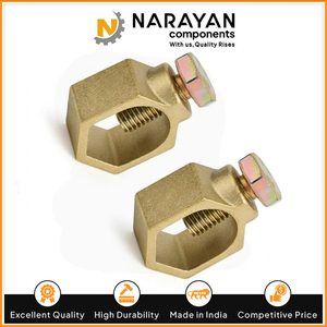 Conector de Tierra de Latón para Varilla de Tierra, Conexión de Cable para Sistemas de Puesta a Tierra Eléctrica - Product Image 3