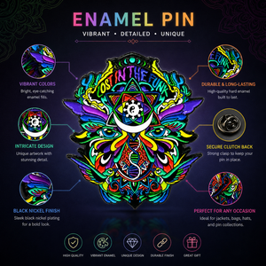 Custom Psychedelic Enamel <b>Pin</b> | Colorful Metal Lapel Badge Funk Art Design | OEM Souvenir Gift Bulk Supplier Wholesale <b>Pins</b> 2026 - Product Image 5