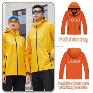 Logotipo personalizado impermeable Plus polar Zip Up chaquetas al aire libre ropa de trabajo chaqueta cortavientos - Product Image 4