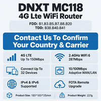 Routeur Wifi 4G LTE DNXT, LTE Cat4, Wifi 6 2,4 GHz, 300 Mbps, Type-C, routeur Wifi 4G, WAN/LAN, Nano SIM, modem Wifi 4G LTE, utilisation domestique