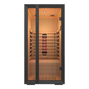 Nueva Cabina de Sauna Infrarroja Eléctrica Onni Mini de 1400W para 1 Persona, Cabina de Relajación Premium de Madera Sólida Contemporánea para Interiores - Product Image 5
