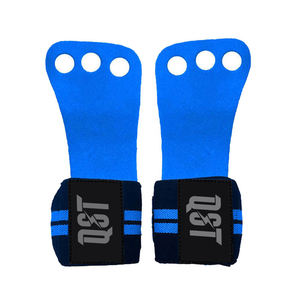 Poignée de musculation en cuir de vachette de qualité professionnelle, réglable, antidérapante, robuste, pour entraînement croisé et levage de poids, durable - Product Image 1