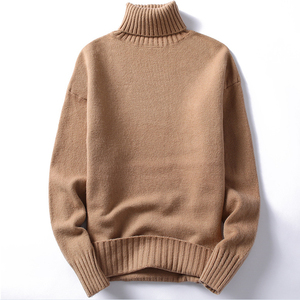Cardigan en polyester chaud pour homme, style décontracté, col roulé, coupe ample et ajustée, idéal pour superposer ou porter en extérieur en automne et en hiver - Product Image 4