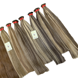 Vente chaude Pré-collé Droit Double Dessiné Cuticule Aligné Kératine I-Tip Extensions de Cheveux Humains Approvisionnement en Gros - Product Image 1