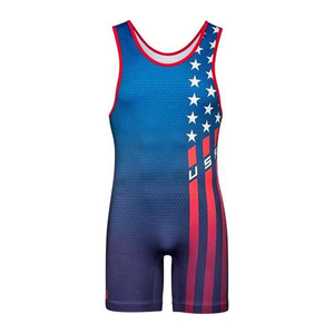 Trajes de compresión de lucha libre al por mayor con descuento, elásticos, duraderos, con costuras reforzadas, ajuste ceñido, petos de grappling con estampado frontal personalizado - Product Image 6