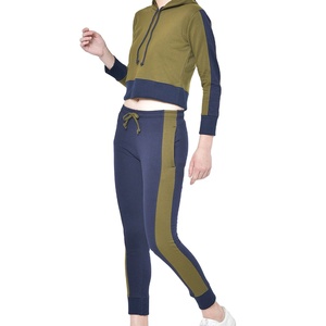 Ensemble de 2 sweats à capuche surdimensionnés OEM 460 g/m² en tissu épais de qualité supérieure, blanc uni, pour femmes, ensembles de survêtements - Product Image 3