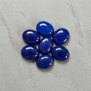 Lapis-lazuli bleu naturel, forme ovale, 6x4mm, qualité AAA, non chauffé, cabochon à dos plat, pierres en vrac, vente en gros pour bijoux - Product Image 1