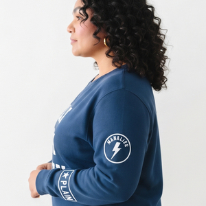 Sudadera Extra Grande para Mujer, Personalizada con Estampado, 100% Algodón, Felpa, Cuello Redondo, Sudadera Tipo Pullover para Damas - Product Image 6