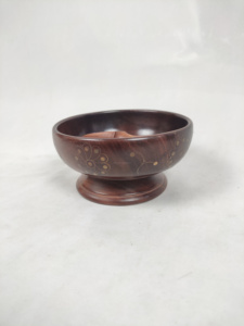 European Handcrafted Natural Acacia Wood Eco-Friendly <b>Bowl</b> <b>Ceramic</b> <b>Serving</b> Dish for Home Decor Parties - Product Image 3