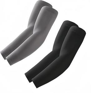 Manchons de compression unisexes pour le sport, protection UV, tissu respirant et élastique, équipement de course à pied, cyclisme et fitness en extérieur - Product Image 3