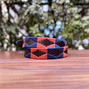 Genuine Water Buffalo Leather Polo Belt Premium Nylon Thread 35mm Width Heavy Hand Finish Durable Zinc Alloy Buckle Customized - Product Image 2