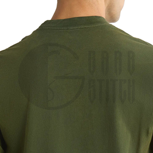 Camiseta Oversize Personalizada con Bolsillo, Algodón Pesado, Hombro Caído, Estilo Urbano, Fabricante OEM ODM, Venta al por Mayor - Product Image 6