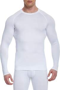 T-shirt de compression personnalisé à manches longues pour homme – Vêtement de sport et yoga en tissu Spandex anti-transparence, ajusté, taille élastique, haute qualité - Product Image 2