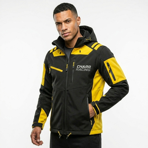 High Quality Outdoor <b>Racing</b> <b>Jacket</b> Softshell Hooded Windproof Waterproof Performance <b>Jacket</b> Men - Product Image 3
