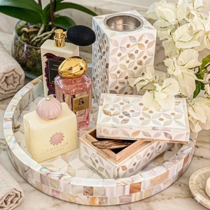 Quemador de incienso con incrustaciones de hueso MOP, soportes de incienso de semillas de madera, fragancia de té Benzoin, quemador de fragancia para el hogar en caja - Product Image 1