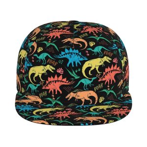 Gorra Snapback con Estampado de Dinosaurio, Ajustable, Unisex, de 6 Paneles, Diseño de Dibujos Animados, Estilo Casual, Primavera Verano, Gorra para Niños - Product Image 1