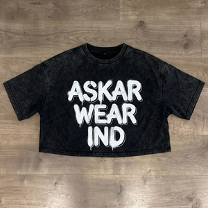 ASKAR WEAR IND เสื้อยืดโอเวอร์ไซส์ผู้ชาย แขนสั้น คอกลม สไตล์สตรีท พิมพ์ลาย ผ้าเจอร์ซีย์คอตตอน ไซส์พลัส - Product Image 1