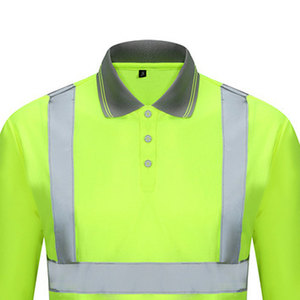 Breathable Jersey Reflective Work Wear Tee Shirt for Mining, <b>Construction</b>, Cleaning, Travel, Hiking, and Safety Polo Shirts - Product Image 5