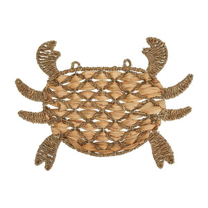 Meilleures ventes : Assiettes de présentation en jonc de mer motif crabe, tailles personnalisables, variété de couleurs, sets de table en rotin faits à la main pour la décoration de table Vietnam HNH - Product Image 1
