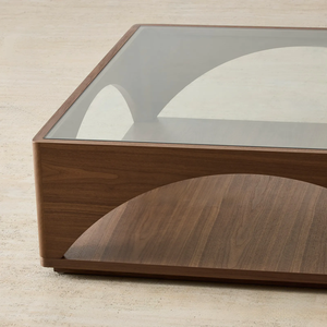 Solid Wood Extendable Convertible <b>Coffee</b> <b>Table</b> with Glass Top Home Furniture Living Room Office - Product Image 4