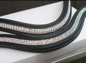 หนังคิ้ววงเบาะรูปคลื่นที่มีคริสตัล3แถวติดอยู่ในช่อง - Product Image 6