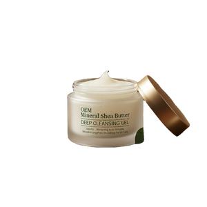Gel nettoyant en profondeur au beurre de karité minéral OEM pour adultes - Blanchissant, anti-rides, hydratant, resserrant les pores, soin du visage - Product Image 1