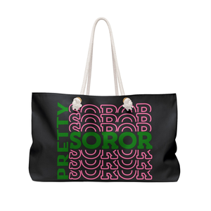 Pretty Sorority Weekender <b>Bag</b> AKA <b>Bag</b> Soror <b>Gift</b> Graduation Birthday Travel Tote <b>Large</b> Capacity <b>Gift</b> <b>Bag</b> - Product Image 4