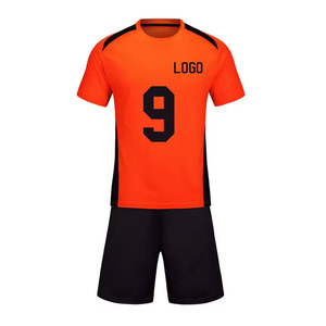 Maillot de football vert à sublimation avec motif blanc pour adultes unisexe, uniforme de sport respirant - Product Image 2
