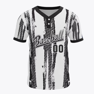 Nuevo Diseño Personalizado de Camiseta de Béisbol de Manga Corta con Dos Botones, Unisex, Transpirable, Absorbente de Humedad, Anti-UV, Uniforme para Equipos Universitarios - Product Image 5