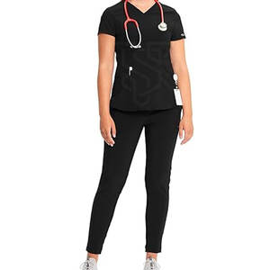 Tenues d'infirmière en spandex respirant de haute qualité, best-sellers, avec options personnalisables pour usage hospitalier - Product Image 1