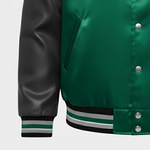 Veste de sport en satin pour homme, design haut de gamme, mode hiver, haute qualité, sur mesure. - Product Image 4