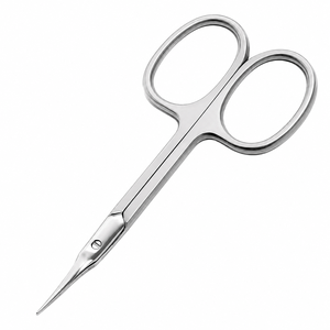 Ciseaux à cuticules de luxe de style russe, lame incurvée professionnelle, acier inoxydable, manche en céramique, outil professionnel - Product Image 1