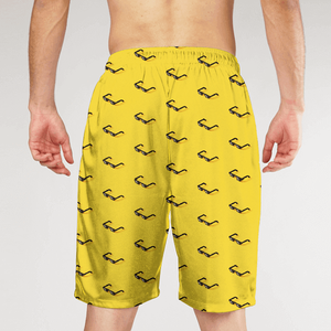 Short de bain pour homme à imprimé galaxie, séchage rapide, taille à cordon de serrage, longueur mi-cuisse, décontracté, avec bande latérale - Product Image 4