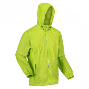 Chaqueta Cortavientos Ligera Color Verde Lima | Abrigo de Entrenamiento para Exteriores con Capucha y Cuello Alto |   Ropa Deportiva Personalizada con Marca Privada - Product Image 5