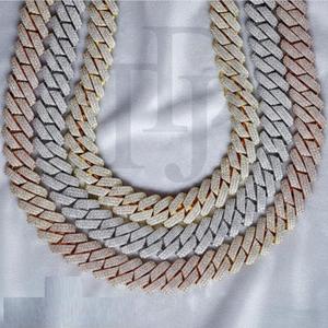 Collar de Cadena Ovalada Estilo Hip Hop para Hombre, con Diamantes, en Plata de Ley 925 o Oro de 10K/14K - Product Image 3