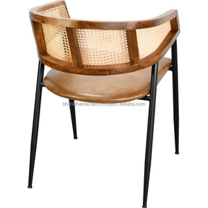 Rattan Dining <b>Chair</b> Handwoven Natural Cane Seating With Sturdy Frame Comfortable Stylish Design Perfect For Dining Room Home - Product Image 6