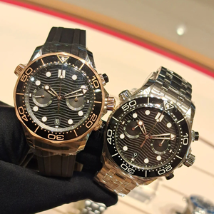 Reloj Mecánico Automático de Edición Superior de Fábrica con Correa de Acero Inoxidable, Esfera con Patrón de Ondas Luminosas y Cristal de Zafiro - Product Image 5