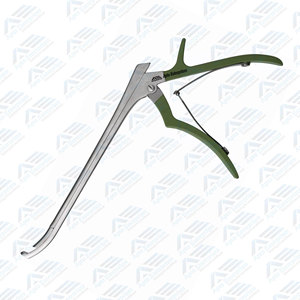 Pinzas Ferris-Smith Kerrison de Acero Inoxidable de 8 Pulgadas y 5 mm con Mango Recubierto de Silicona Verde para Uso Hospitalario - Product Image 4
