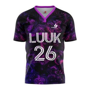 Camisetas de Fútbol Personalizadas para Hombre, Cuello en V, Manga Corta, Tallas Grandes, Estilo Clásico Vintage, 100% Poliéster, Absorben la Humedad - Product Image 5