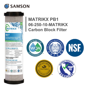 Élément filtrant au charbon pour la filtration de l'eau domestique, certifié NSF, vente en gros - Product Image 5