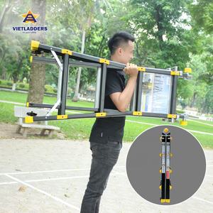 Escalera de extensión plegable de aluminio estándar 4x4 EN131 hecha en Vietnam Combinación multifuncional industrial para uso doméstico - Product Image 4