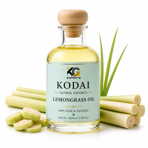Aceite Esencial de Limoncillo de Tamil Nadu 100% Puro y Natural de Primera Calidad, Destilado al Vapor, para Aromaterapia y Cuidado Facial, Kodai Global Export - Product Image 1